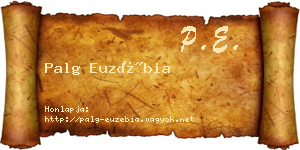 Palg Euzébia névjegykártya